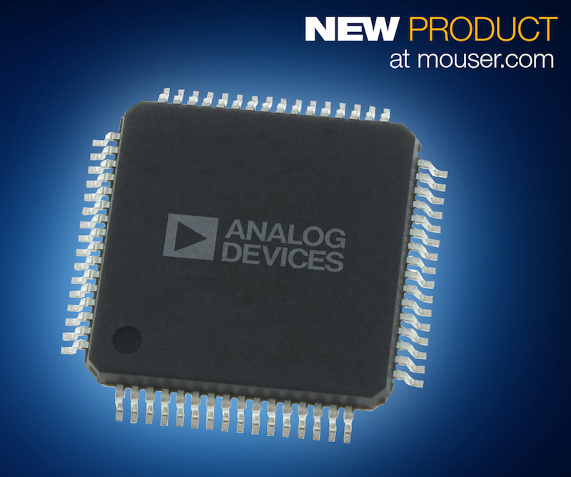Analog Devices' AD7768 8-Channel, 24-Bit, simultaneous sampling ADC now at Mouser